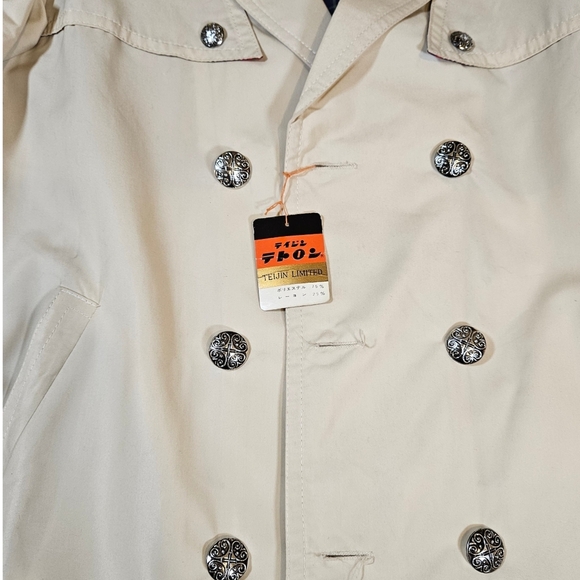 Teijin Juniors Trench Coat, Cream, Size 12 - Picture 2 of 14